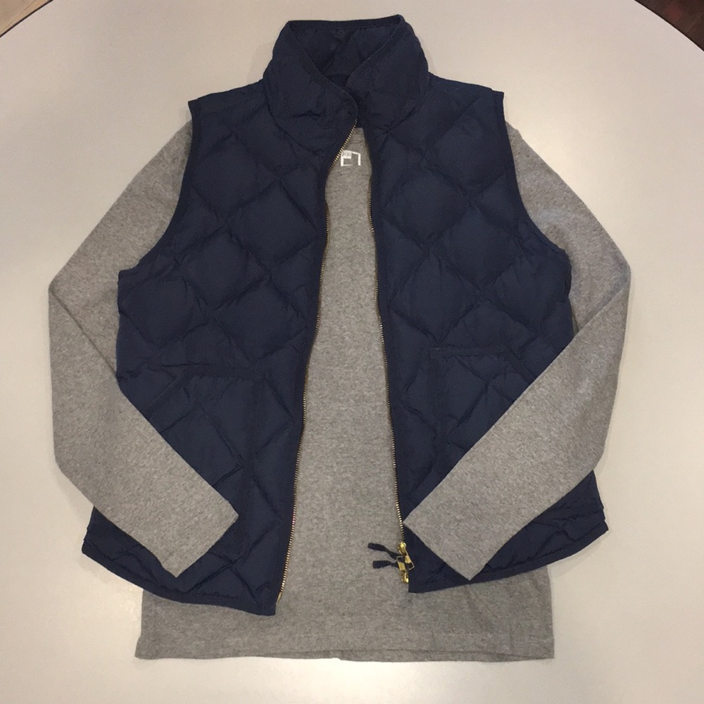 JCP Gray Crewneck Long-Sleeve Tee Shirt